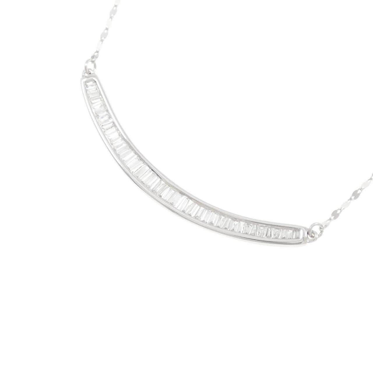 K18WG ダイヤモンド ネックレス 0.25CT