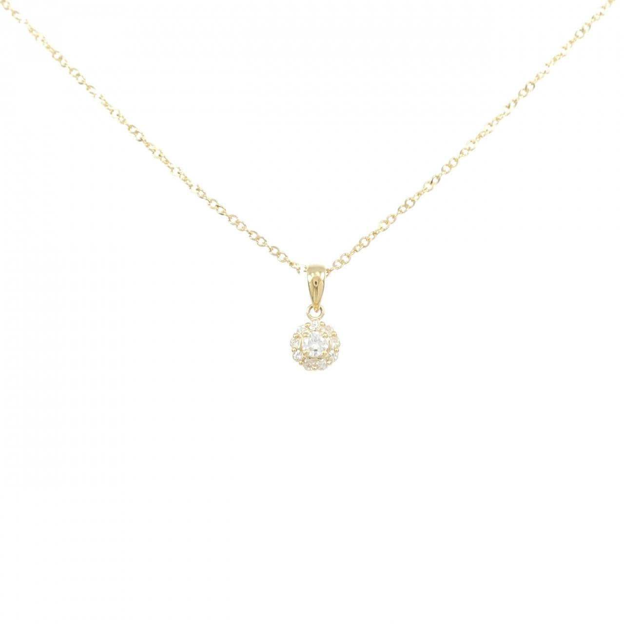 K18YG ダイヤモンド ネックレス 0.18CT