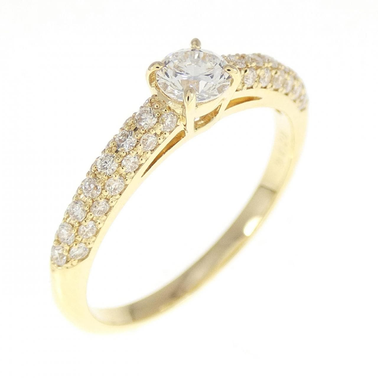 K18YG Diamond Ring 0.23CT D VS1 3EXT