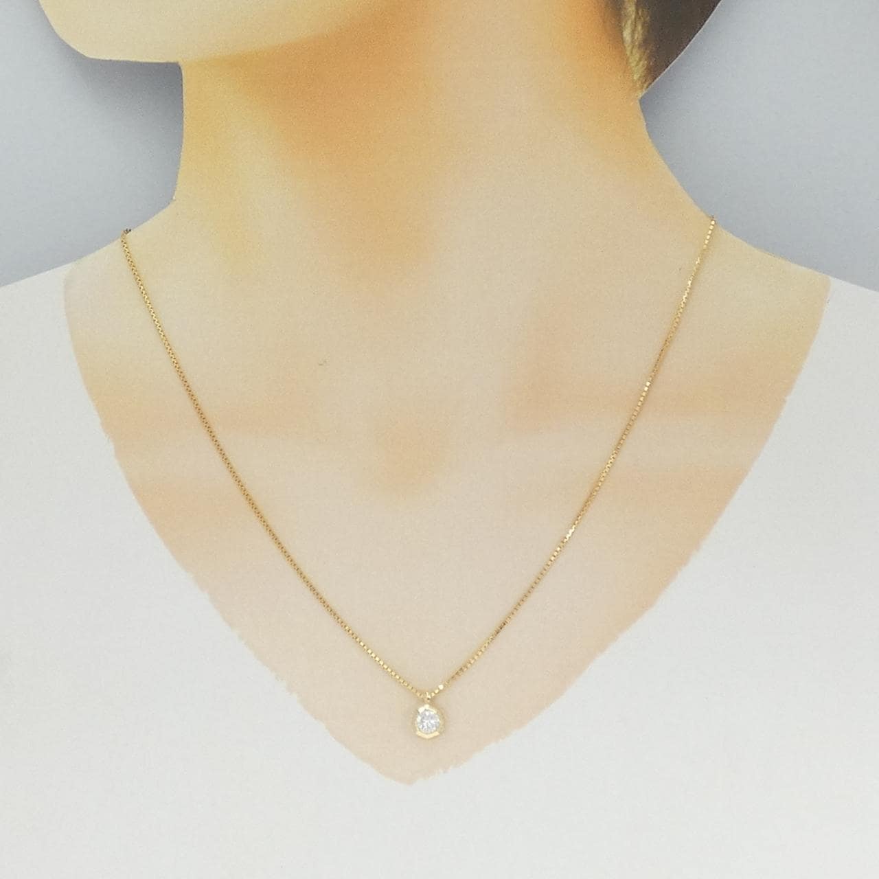 K18YG ダイヤモンド ネックレス 0.43CT