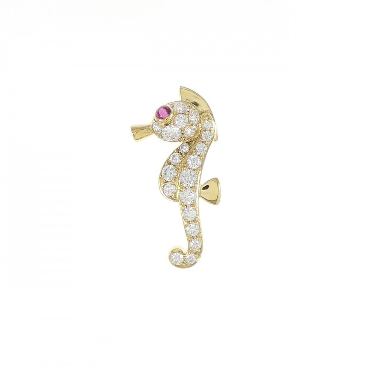 チャー ルビー ブローチ 0.03CT