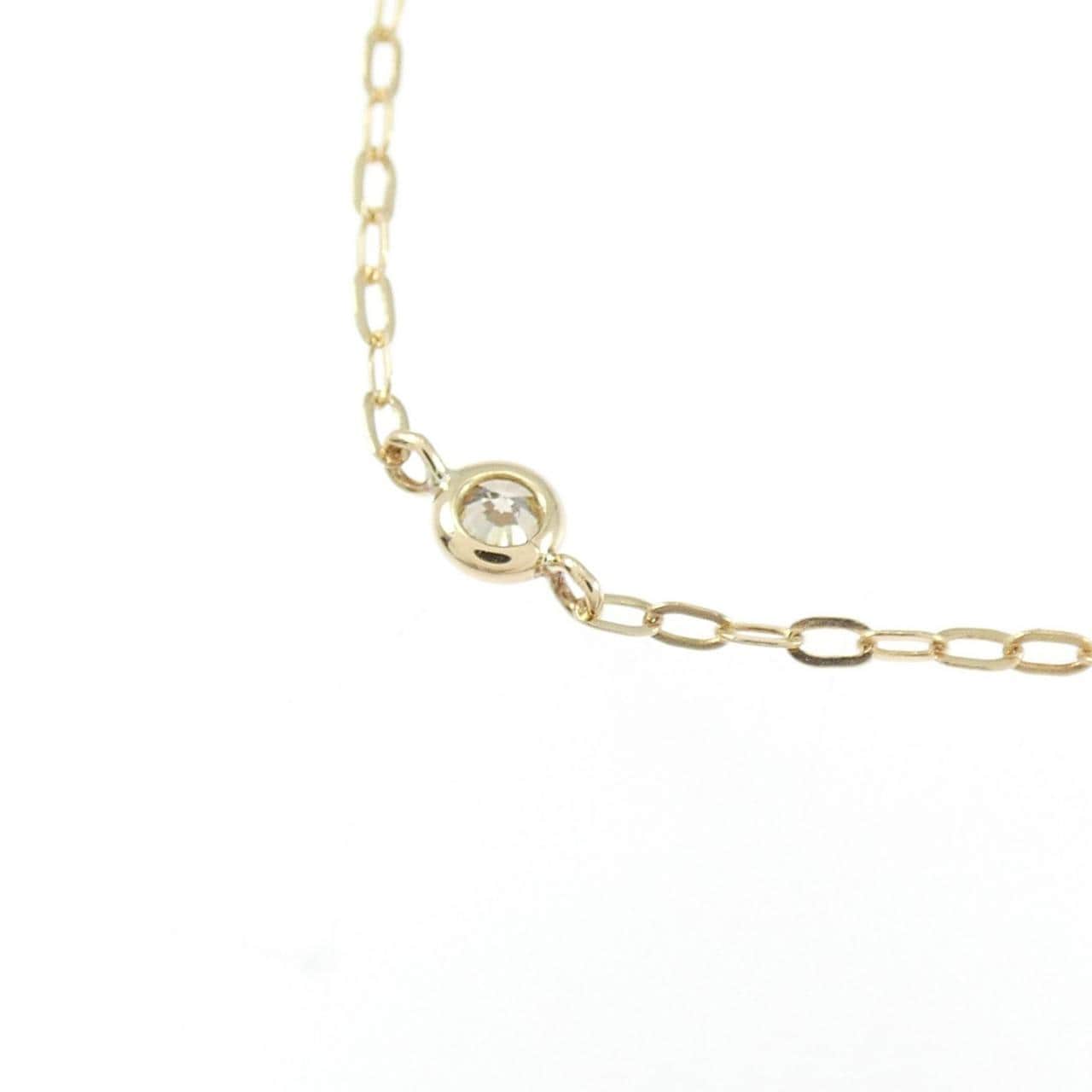 K18YG ダイヤモンド ネックレス 0.15CT
