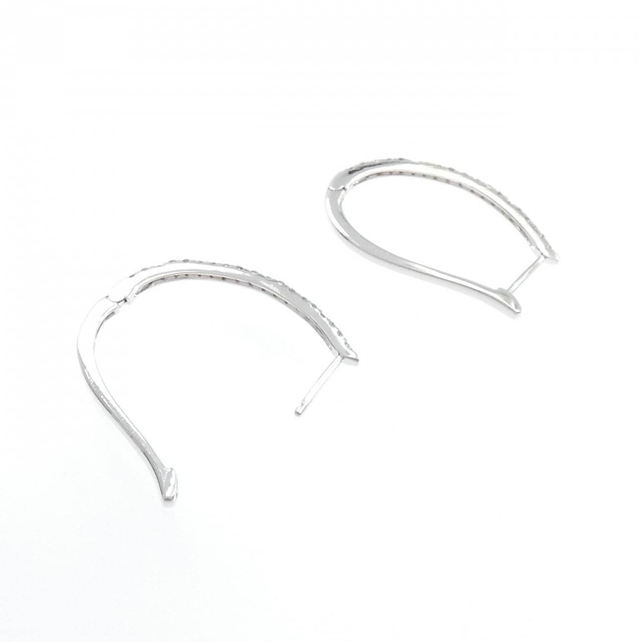 K18WG ダイヤモンド ピアス 0.4CT