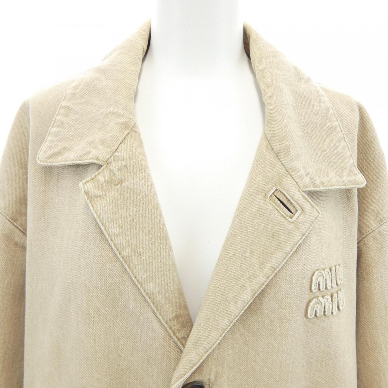 ミュウミュウ MIU MIU MIU MIU ロゴ GWS119 SOOO 140H コート