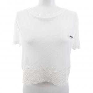 ミュウミュウ MIU MIU リブジャージー クロップド MT2155 SOOO 16J0 Tシャツ