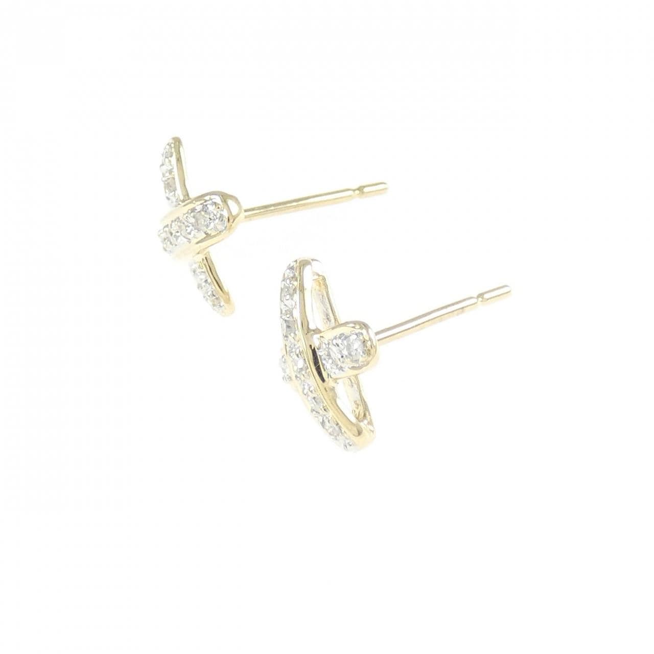 585YG/585WG ダイヤモンド ピアス