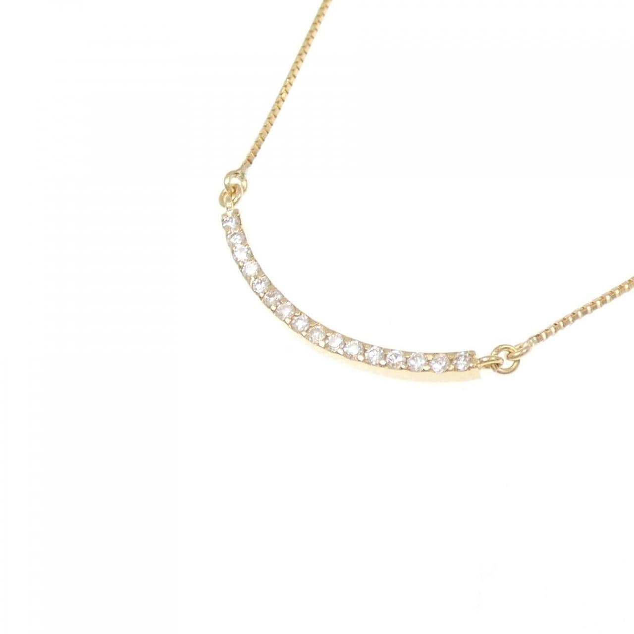 K18YG ダイヤモンド ネックレス 0.08CT