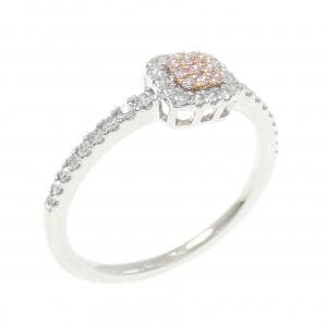 PT950/K18PG ピンクダイヤモンド リング 0.04CT