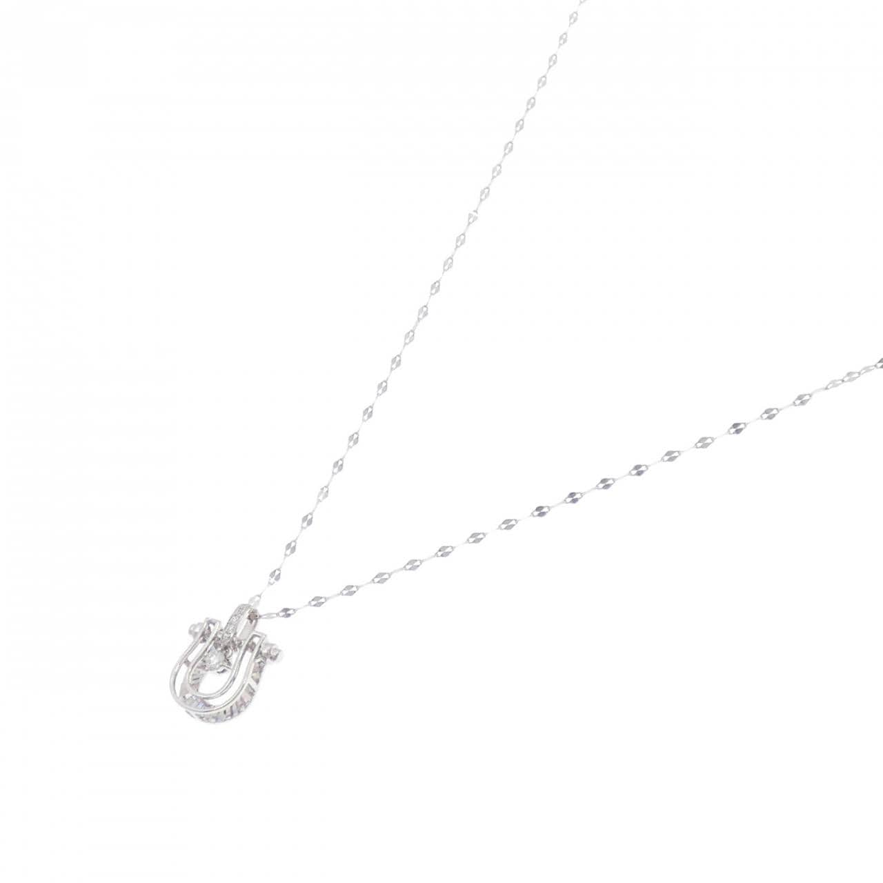【新品】K18WG ダイヤモンド ネックレス 0.04CT