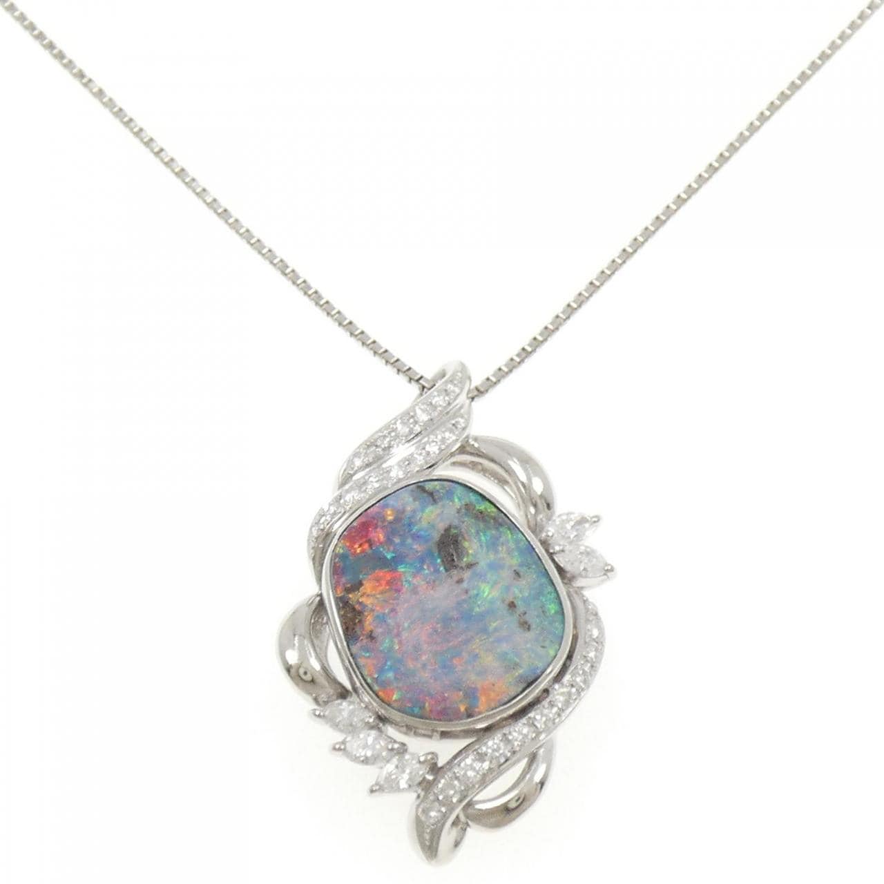 PT900/PT850欧泊项链 7.69克拉