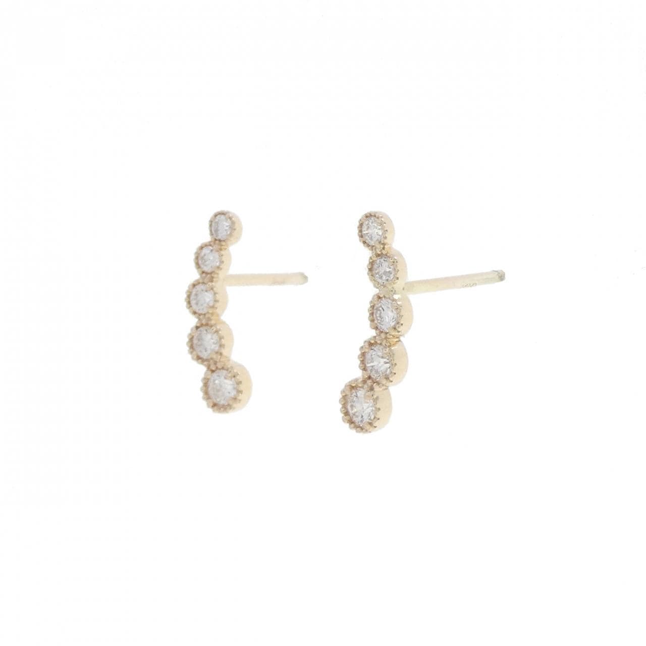 【リメイク】K10YG ダイヤモンド ピアス 0.20CT