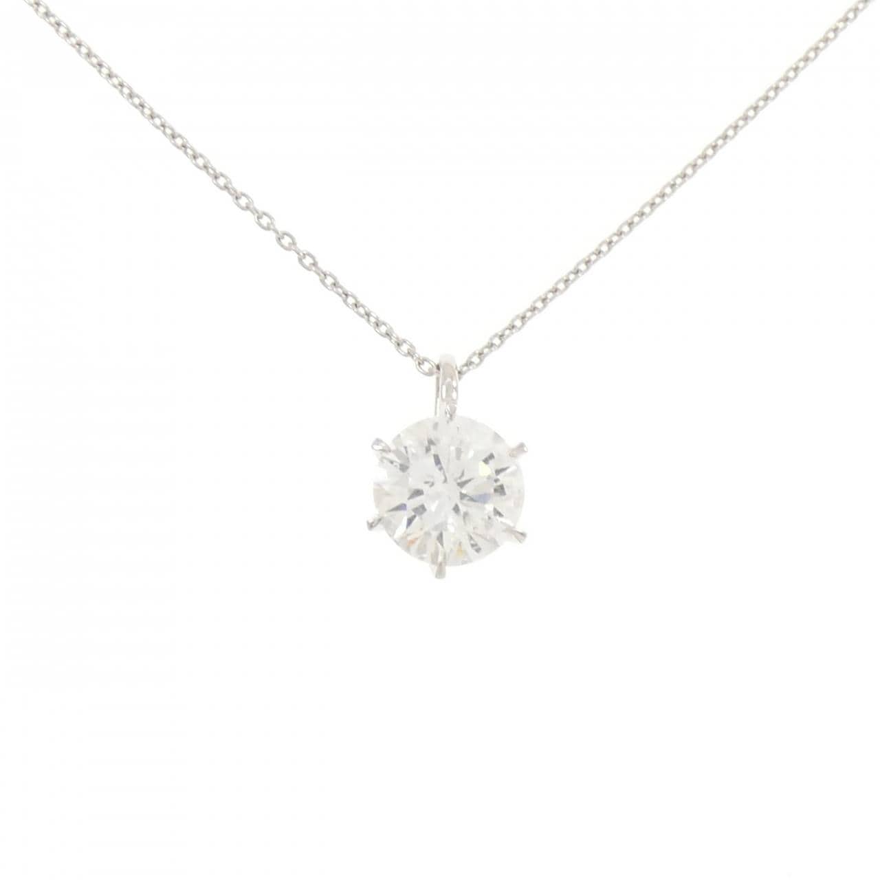 【リメイク】PT900/PT850 ダイヤモンド ネックレス 3.226CT G I1 VG