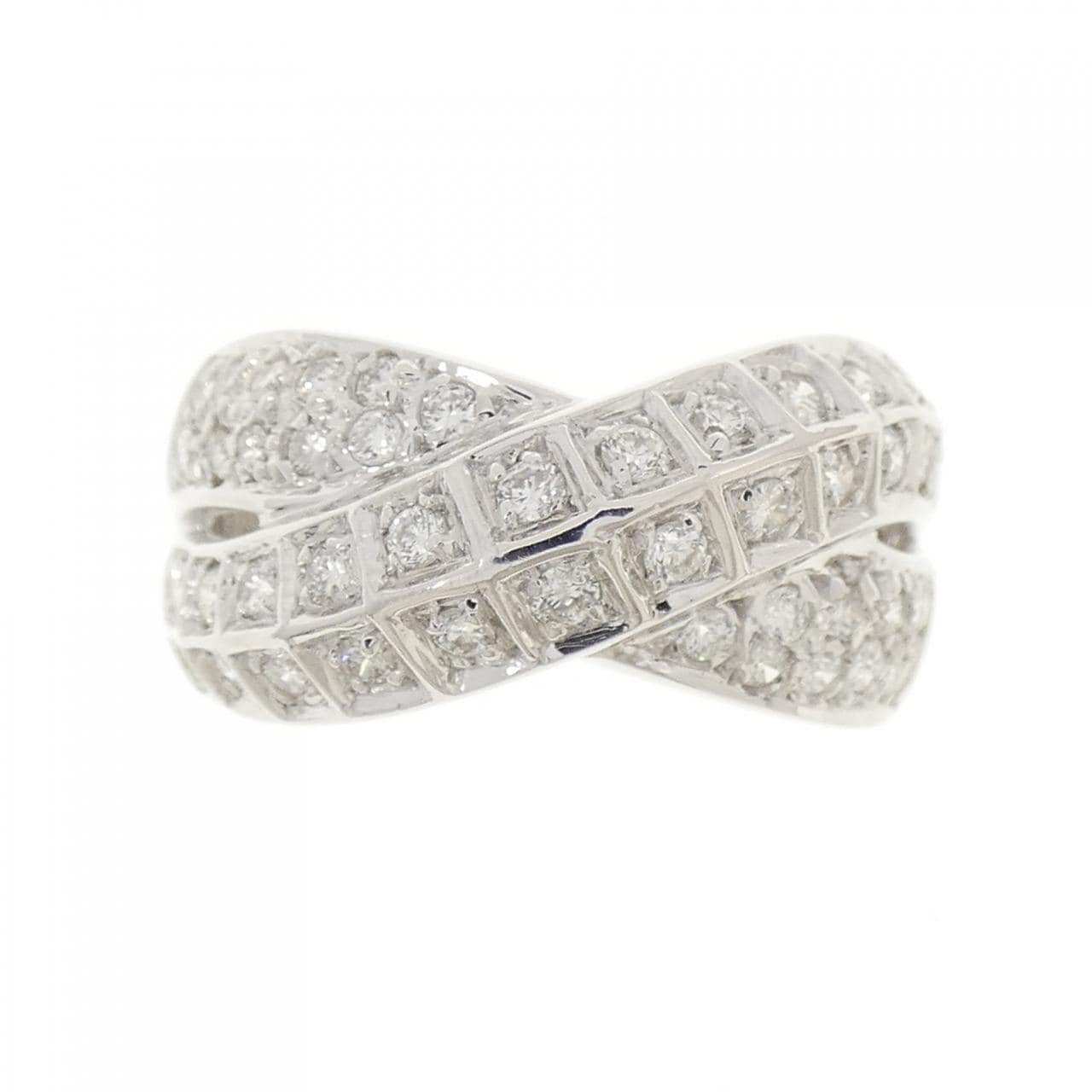 K18WG ダイヤモンド リング