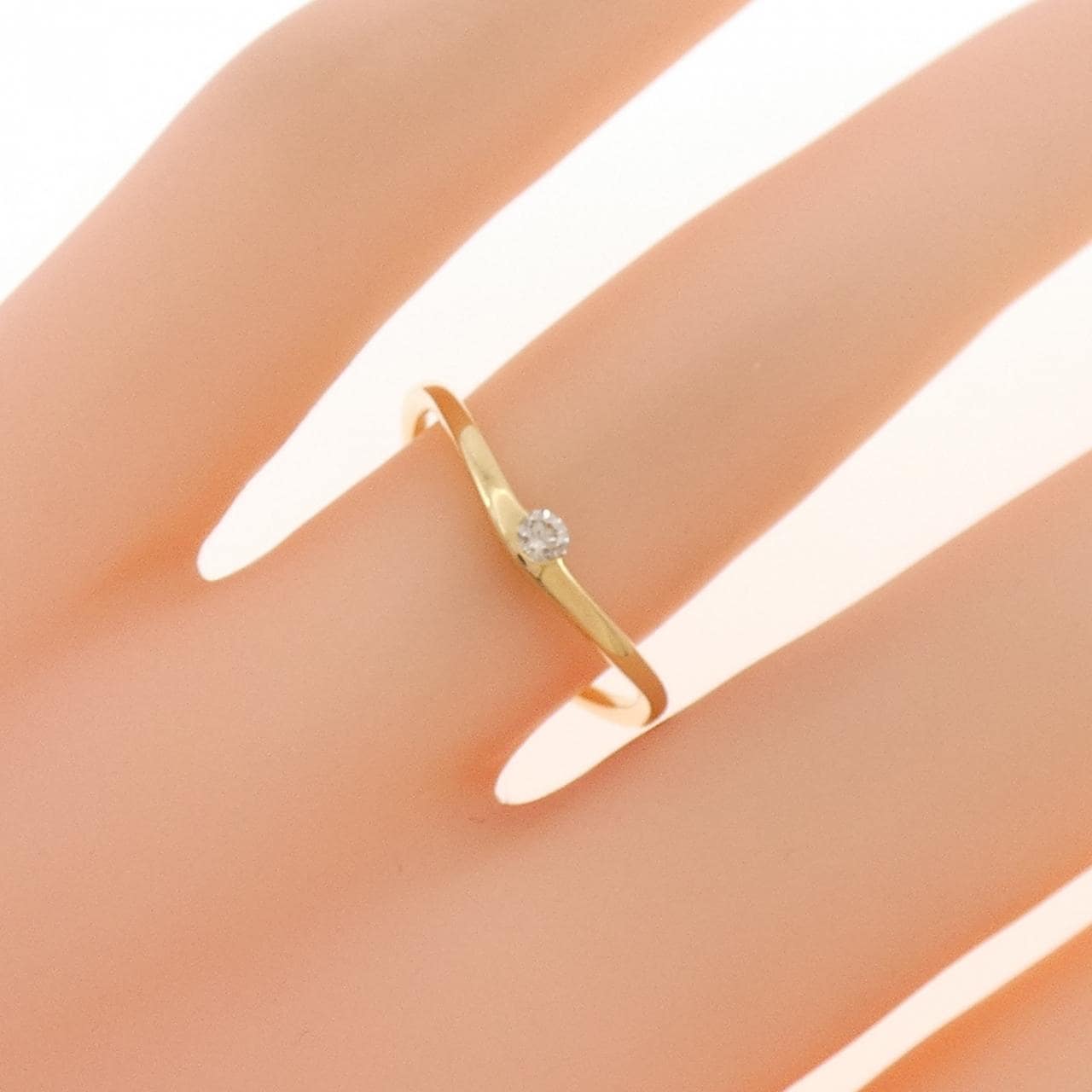 アガット ダイヤモンド リング 0.05CT