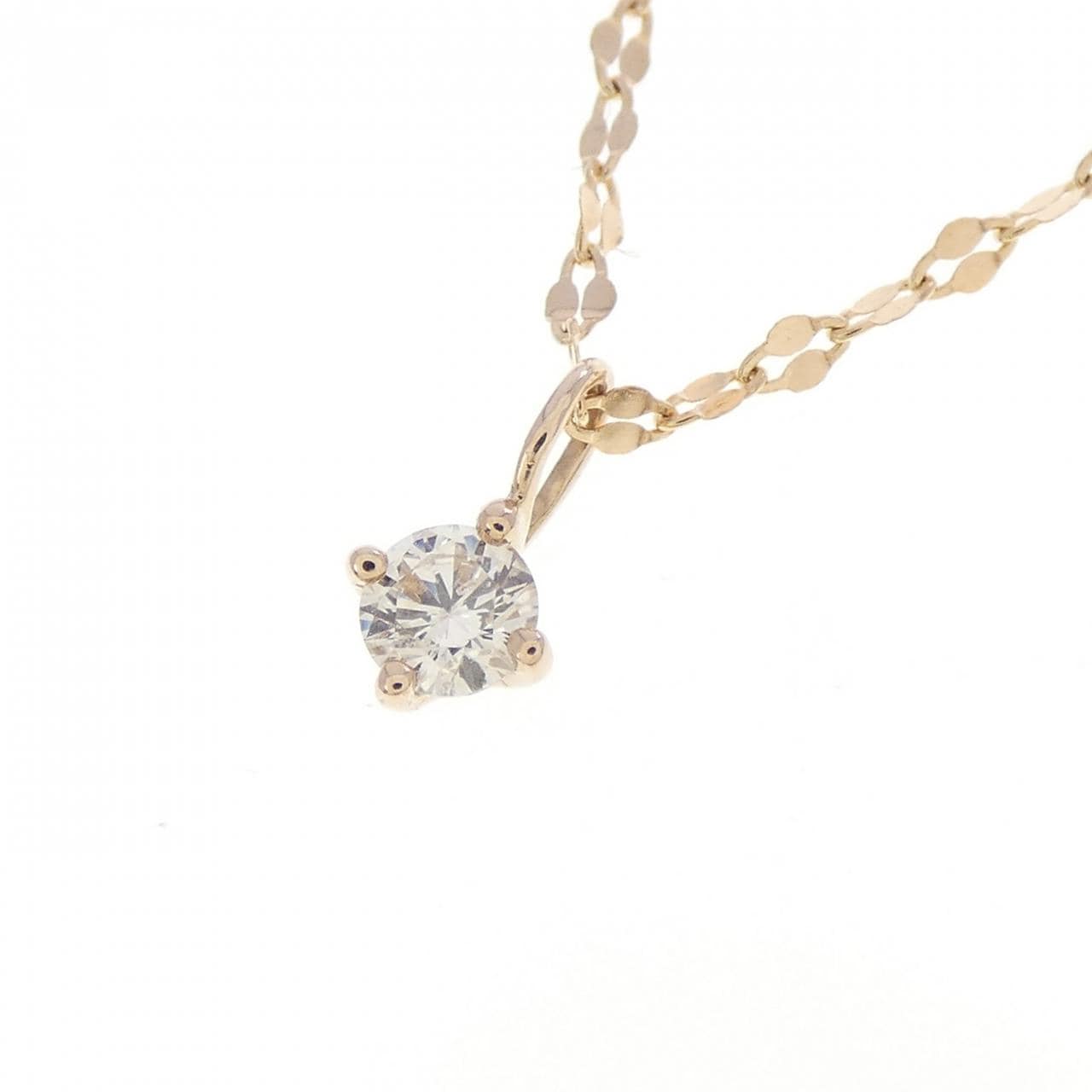 K18PG ダイヤモンド ネックレス 0.12CT