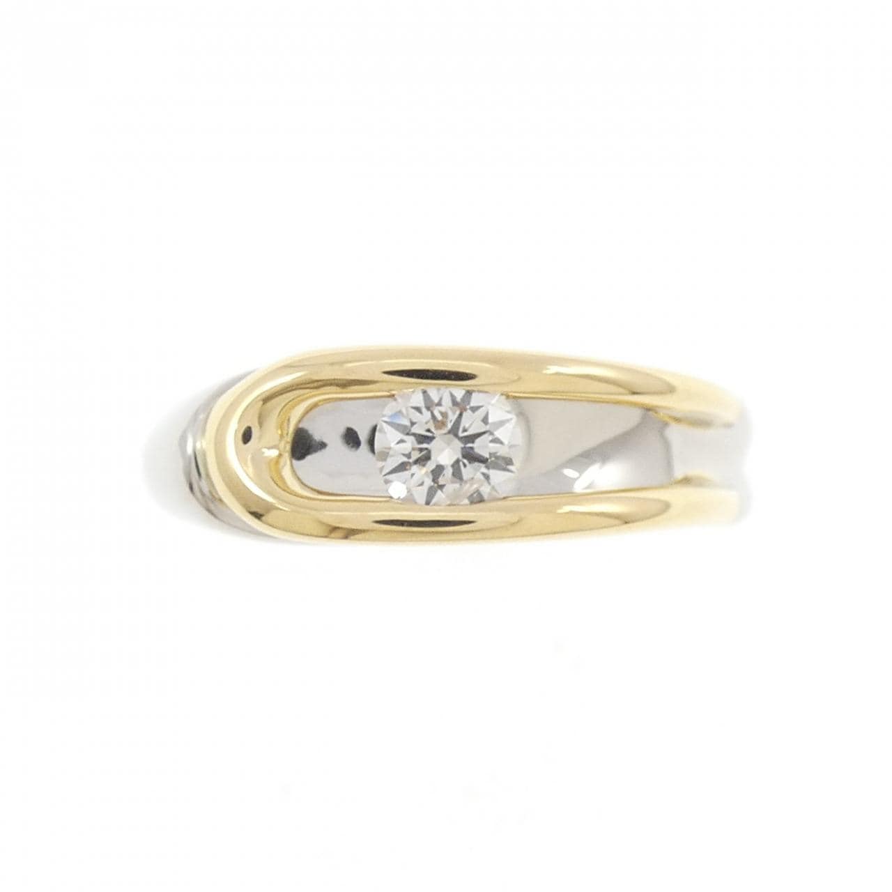 PT900/K18YG ダイヤモンド リング 0.322CT