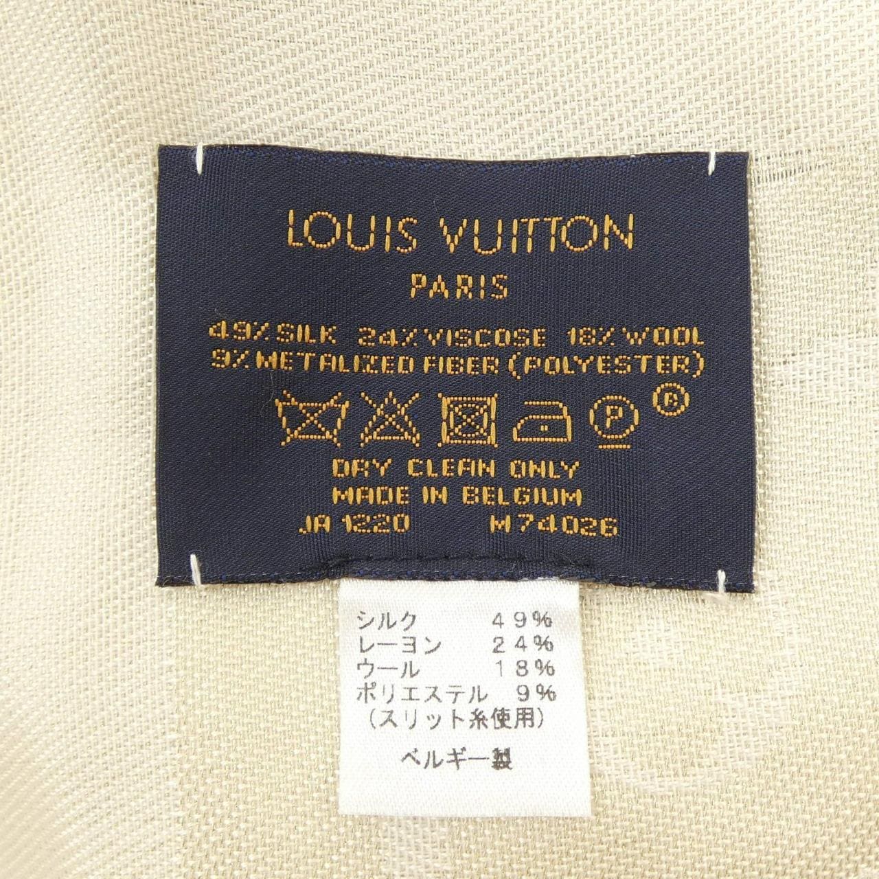 ルイヴィトン LOUIS VUITTON ショール モノグラム シャイン M74026 ショール