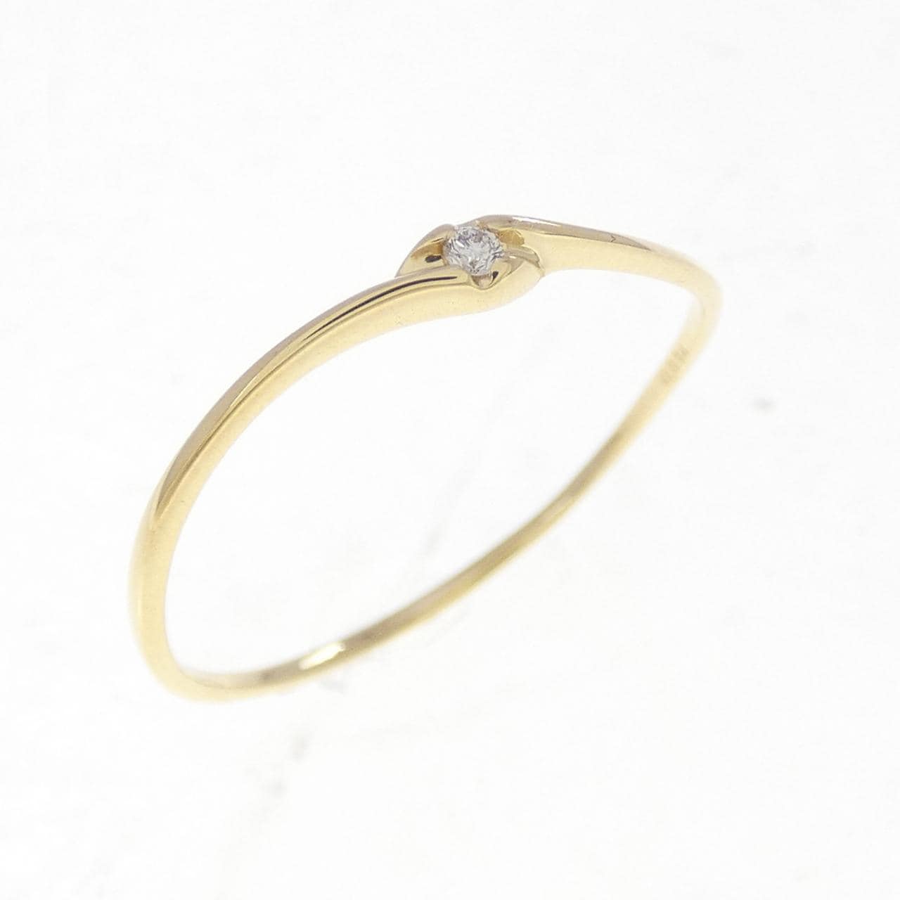 K18YG ダイヤモンド リング 0.014CT