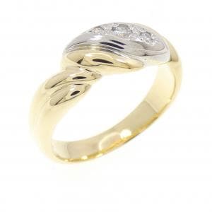 K18YG/PT900 ダイヤモンド リング 0.06CT