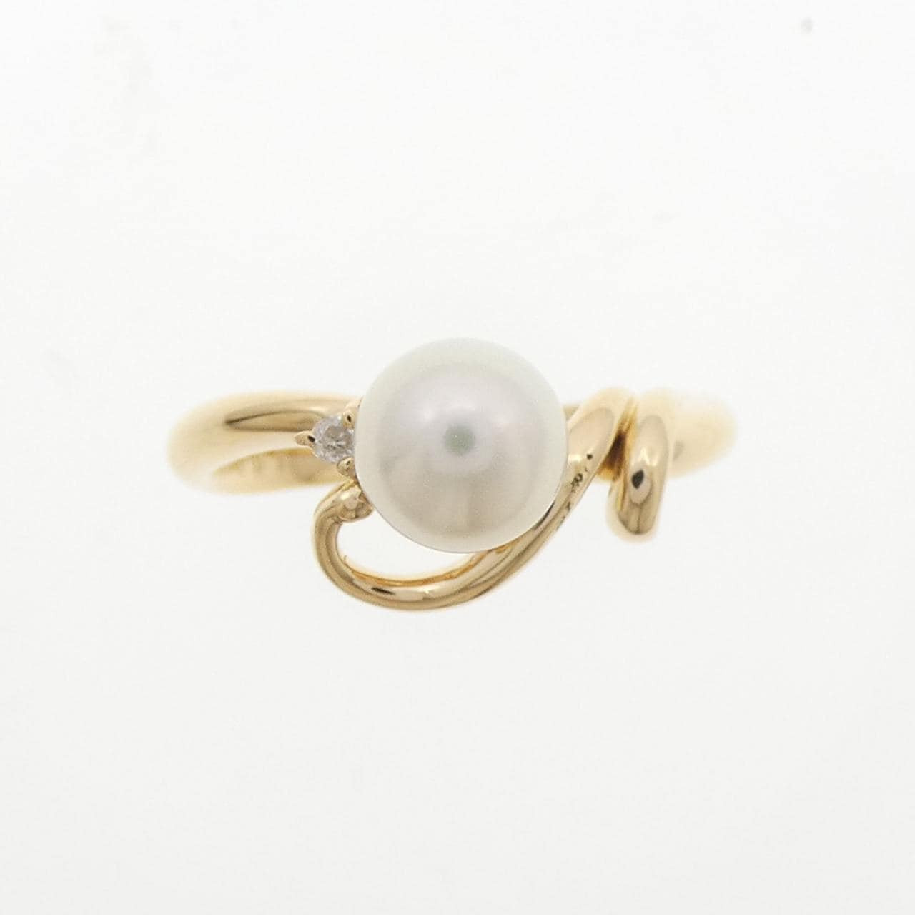 K18YG アコヤパール リング 6.2mm