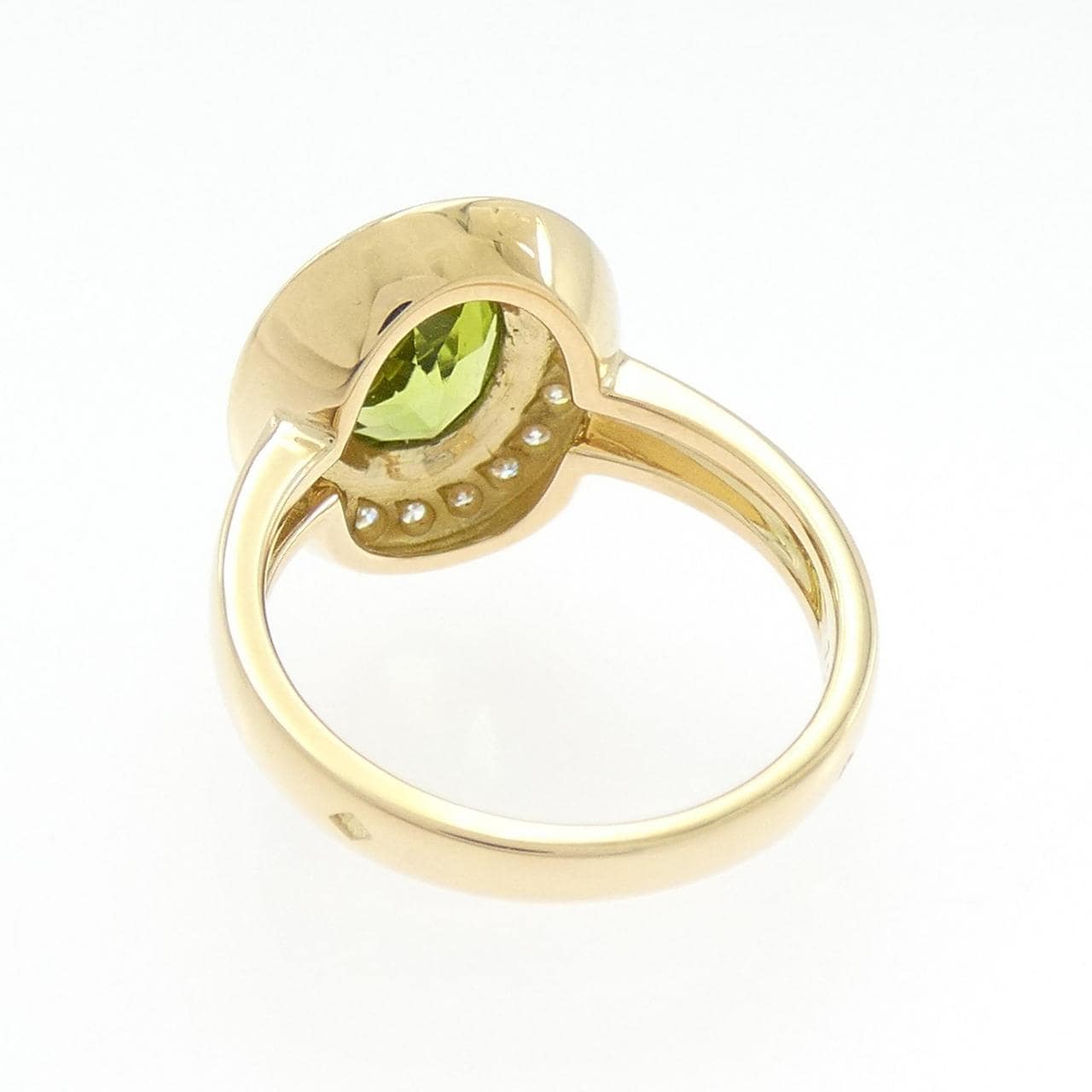 750YG橄榄石戒指