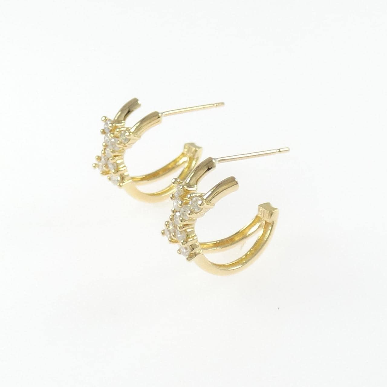 K18YG ダイヤモンド ピアス 0.30CT
