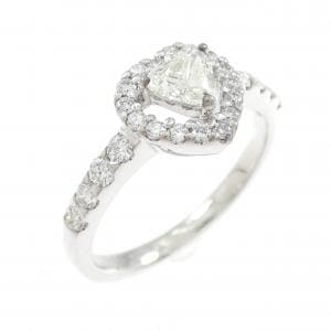 PT900 ハート ダイヤモンド リング 0.216CT