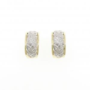 K18YG/PT900 ダイヤモンド ピアス/イヤリング 0.30CT