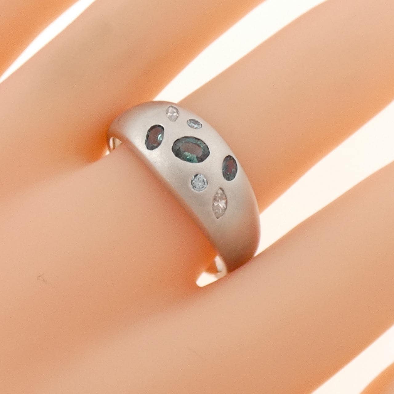 PT900 アレキサンドライト リング 0.39CT