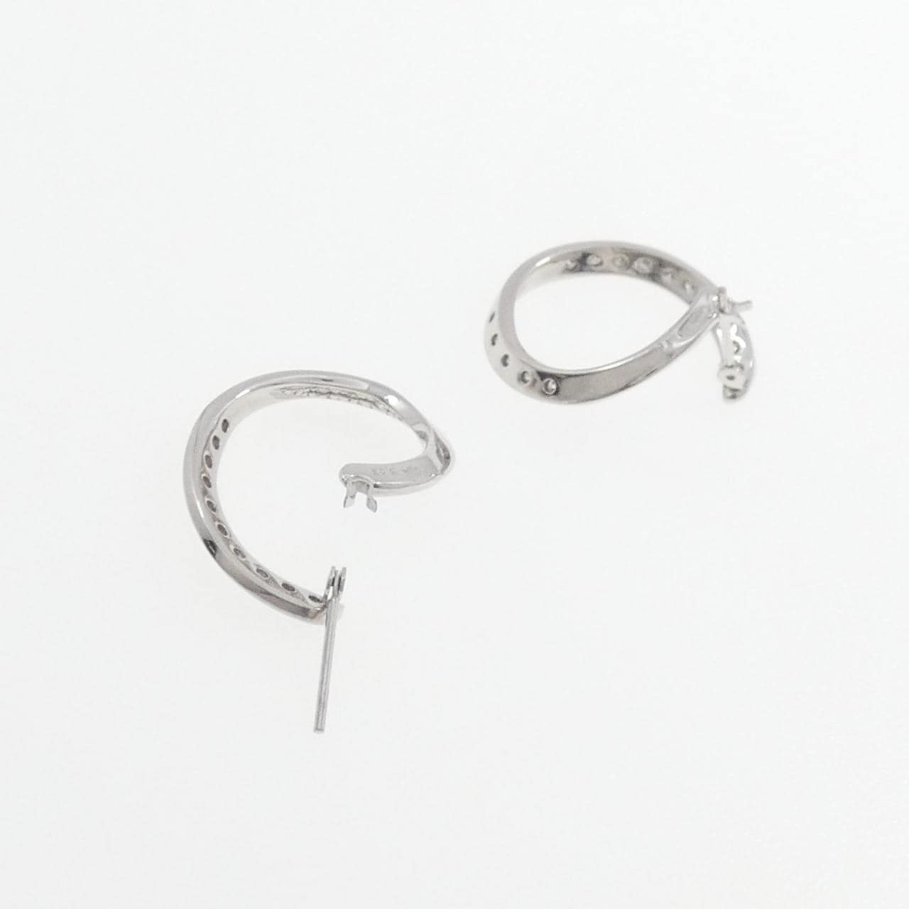 K18WG/K14WG ダイヤモンド ピアス 0.30CT
