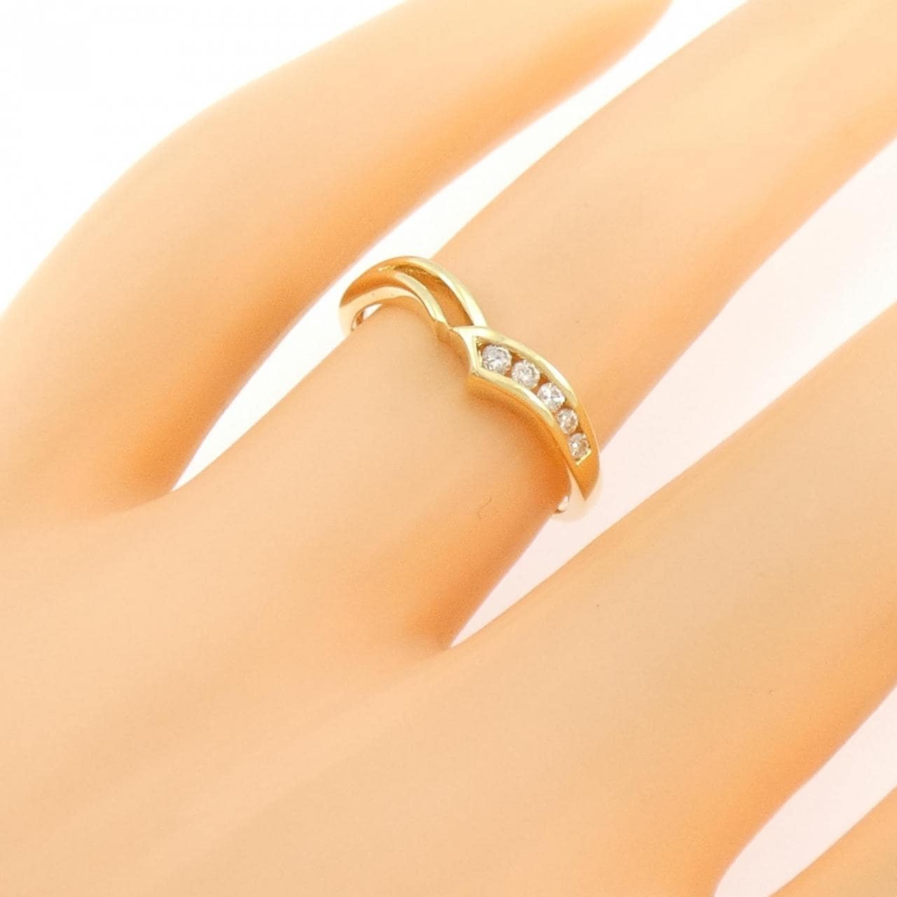 K18YG ダイヤモンド リング