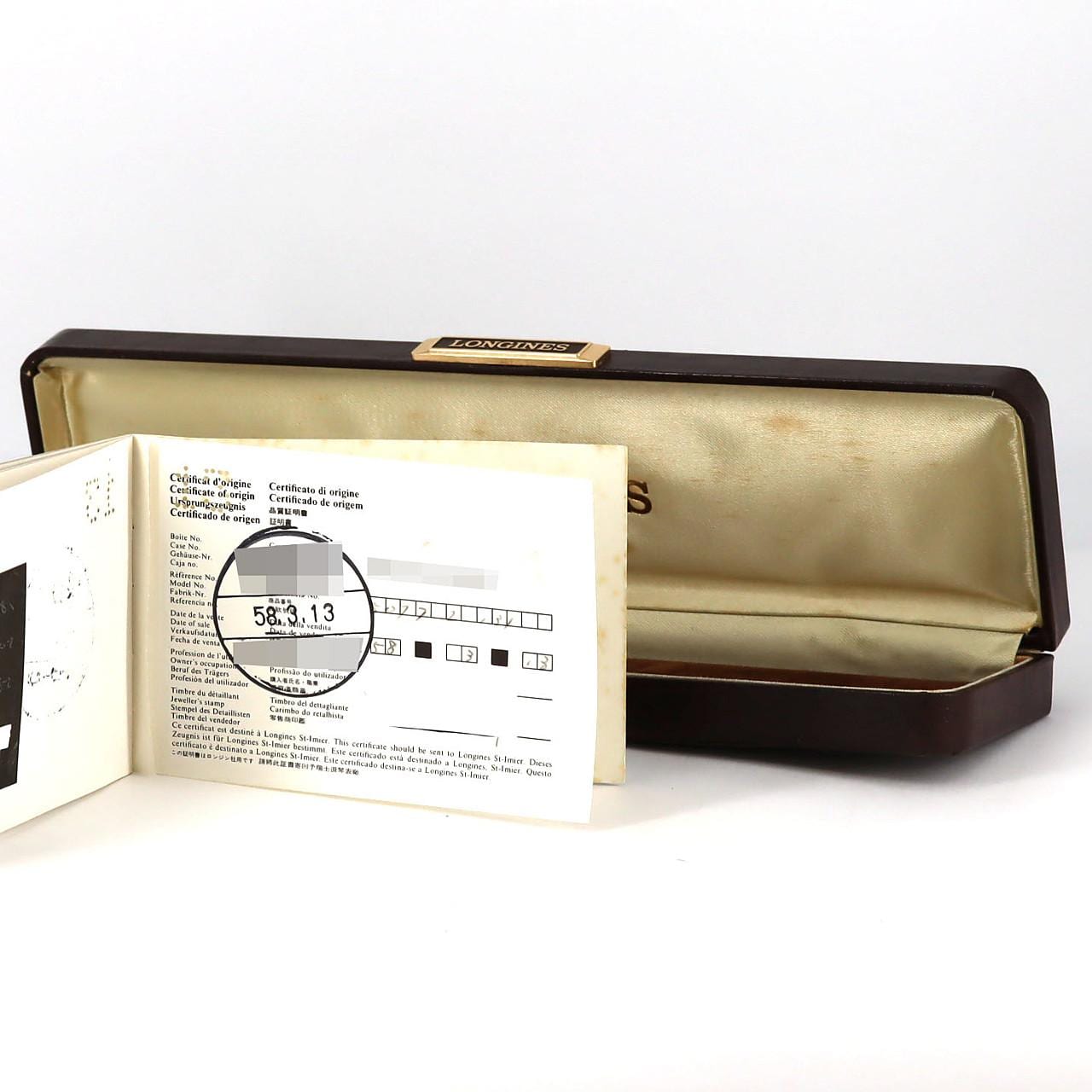 ロンジン スクエアケース GP 手巻