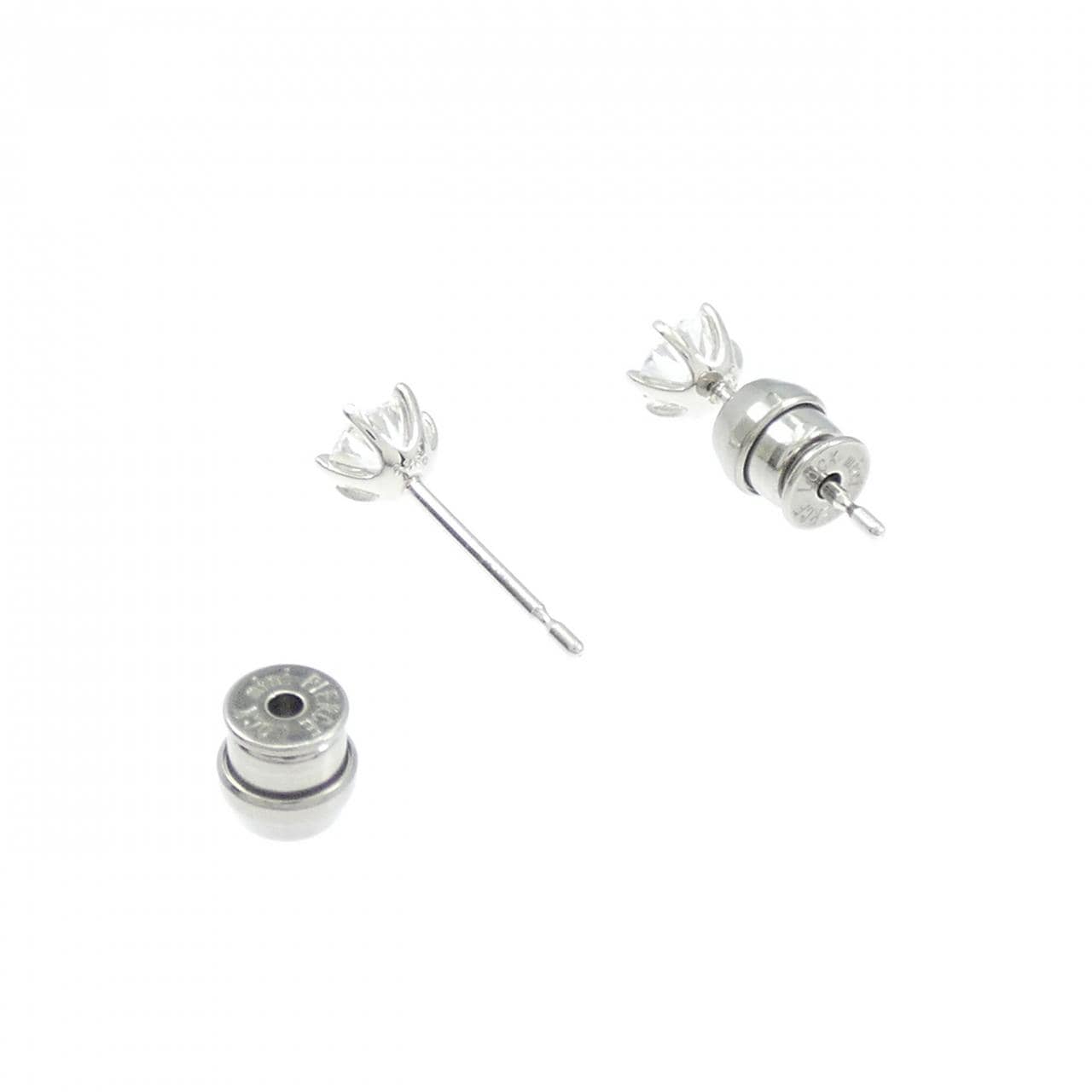 【リメイク】PT900/ST ダイヤモンド ピアス 0.326CT 0.329CT D VS2 3EXT H&C