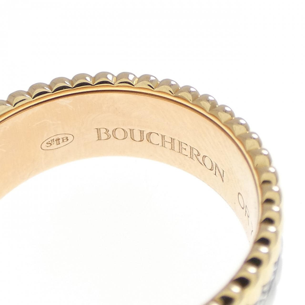 ブシュロン キャトル ホワイト スモール リング