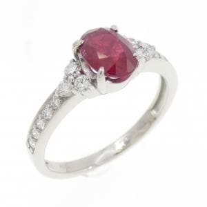PT950 ルビー リング 1.07CT