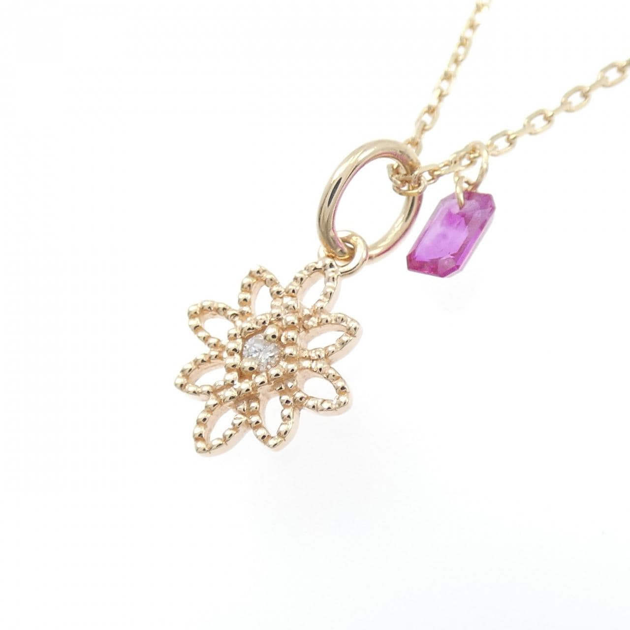 アガット カラーストーン ネックレス