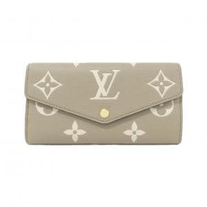LOUIS VUITTON双色Monogram Empreinte Portefeuille Sarah M81049 钱包