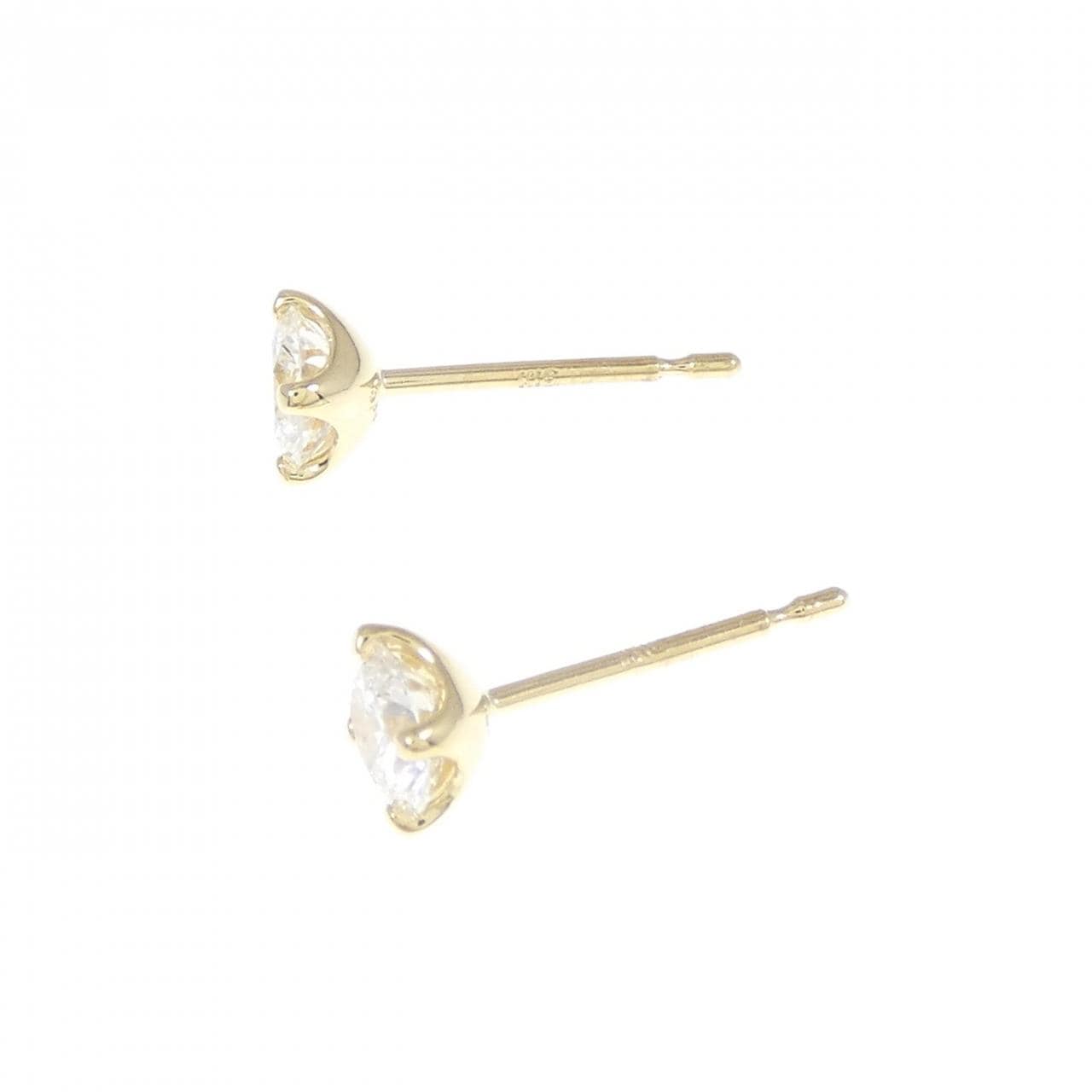 K18YG/18KYG Diamond earrings 0.329CT 0.336CT G SI2 VG