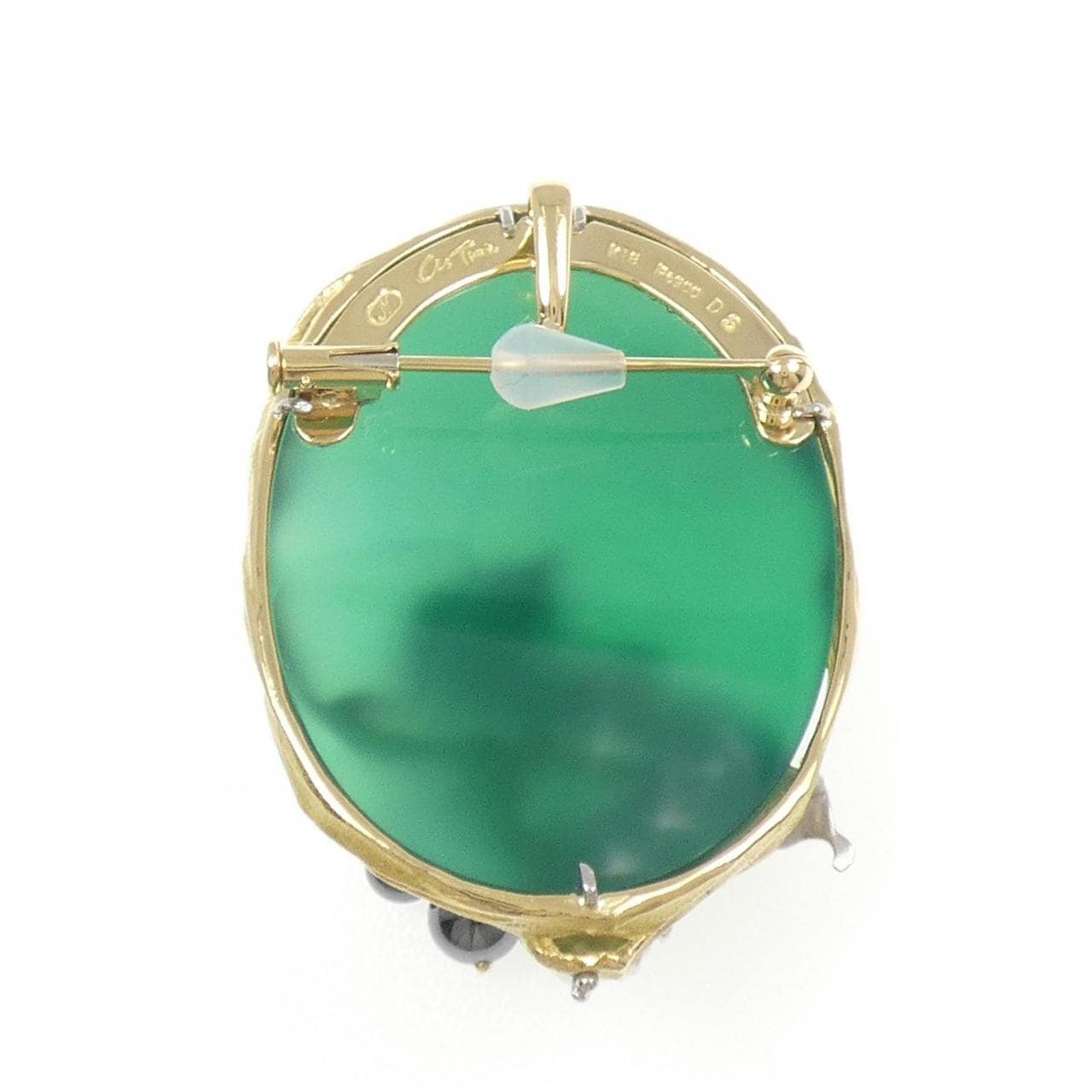 アズ タイム カラーストーン ブローチ