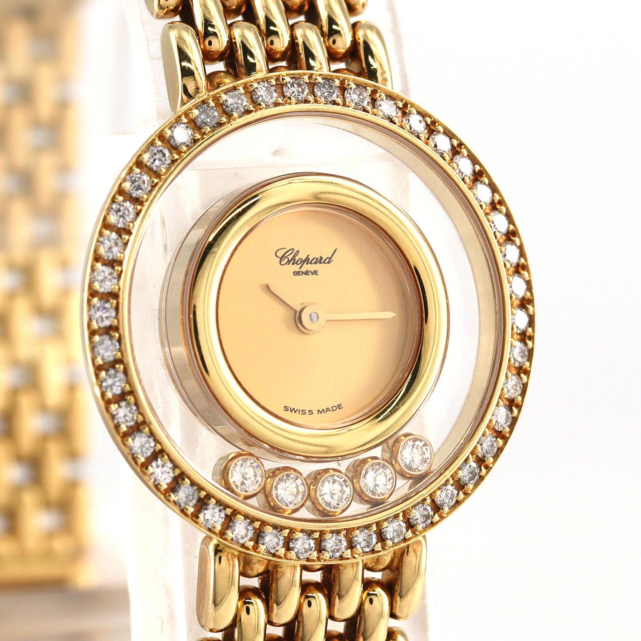 ショパール ハッピーダイヤモンド YG/D･5P YG クォーツ