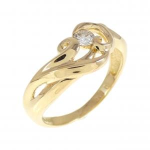 K18YG ダイヤモンド リング 0.10CT