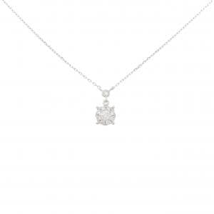 K18WG ダイヤモンド ネックレス 0.15CT