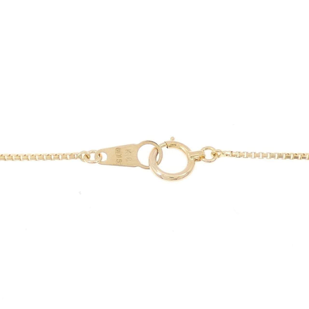 K18YG ソリティア ダイヤモンド ネックレス 0.15CT