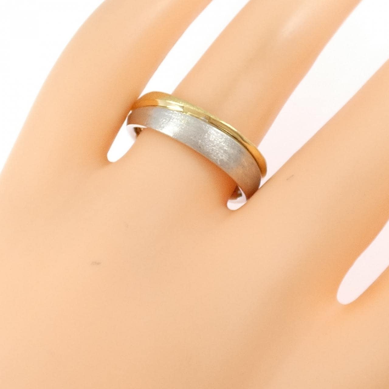 ジーエスティービー K18YG/PT950 リング