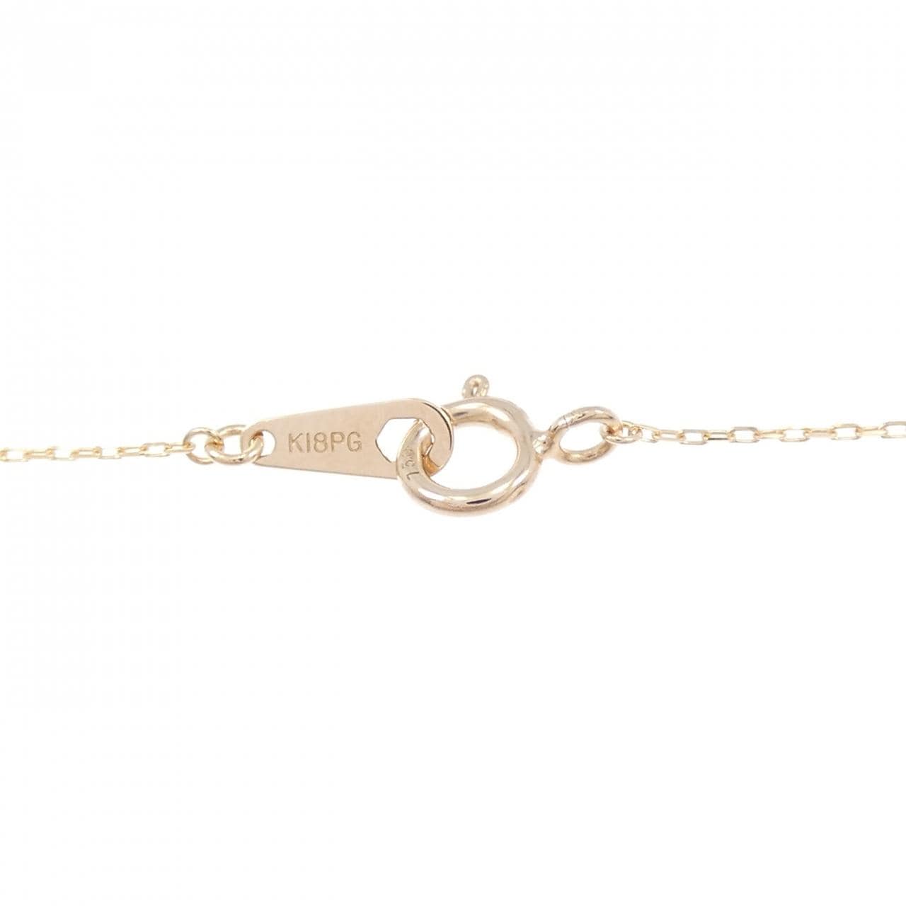 K18PG ダイヤモンド ネックレス 0.10CT