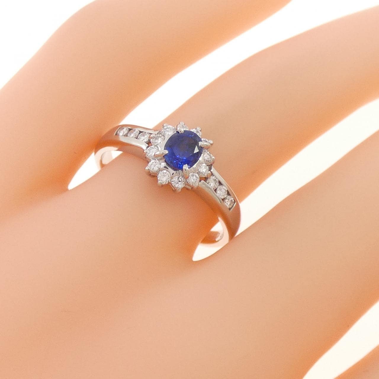 PT900 サファイヤ リング 0.418CT