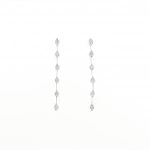 K18WG ダイヤモンド ピアス 0.30CT