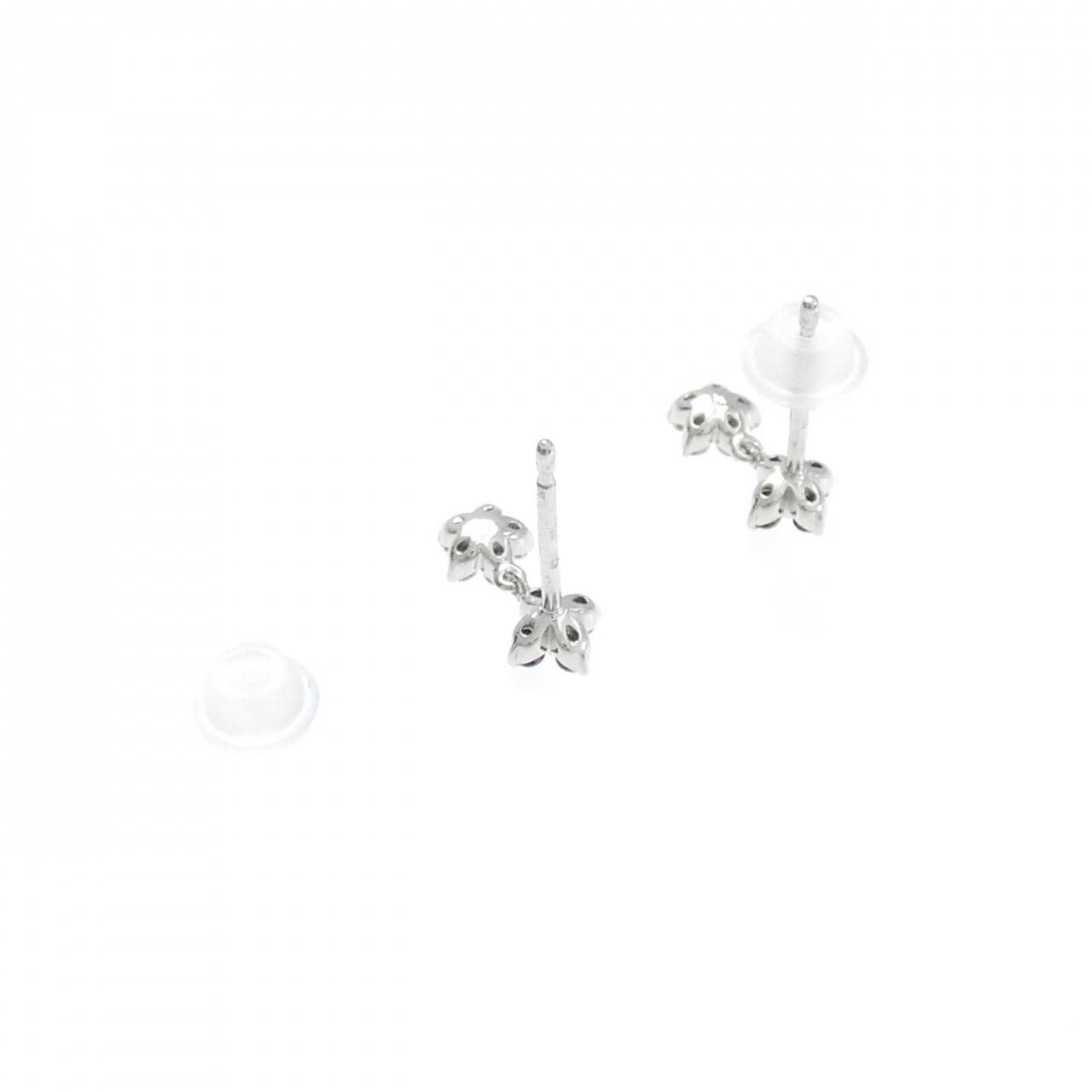 ポンテヴェキオ フラワー ダイヤモンド ピアス 0.16CT