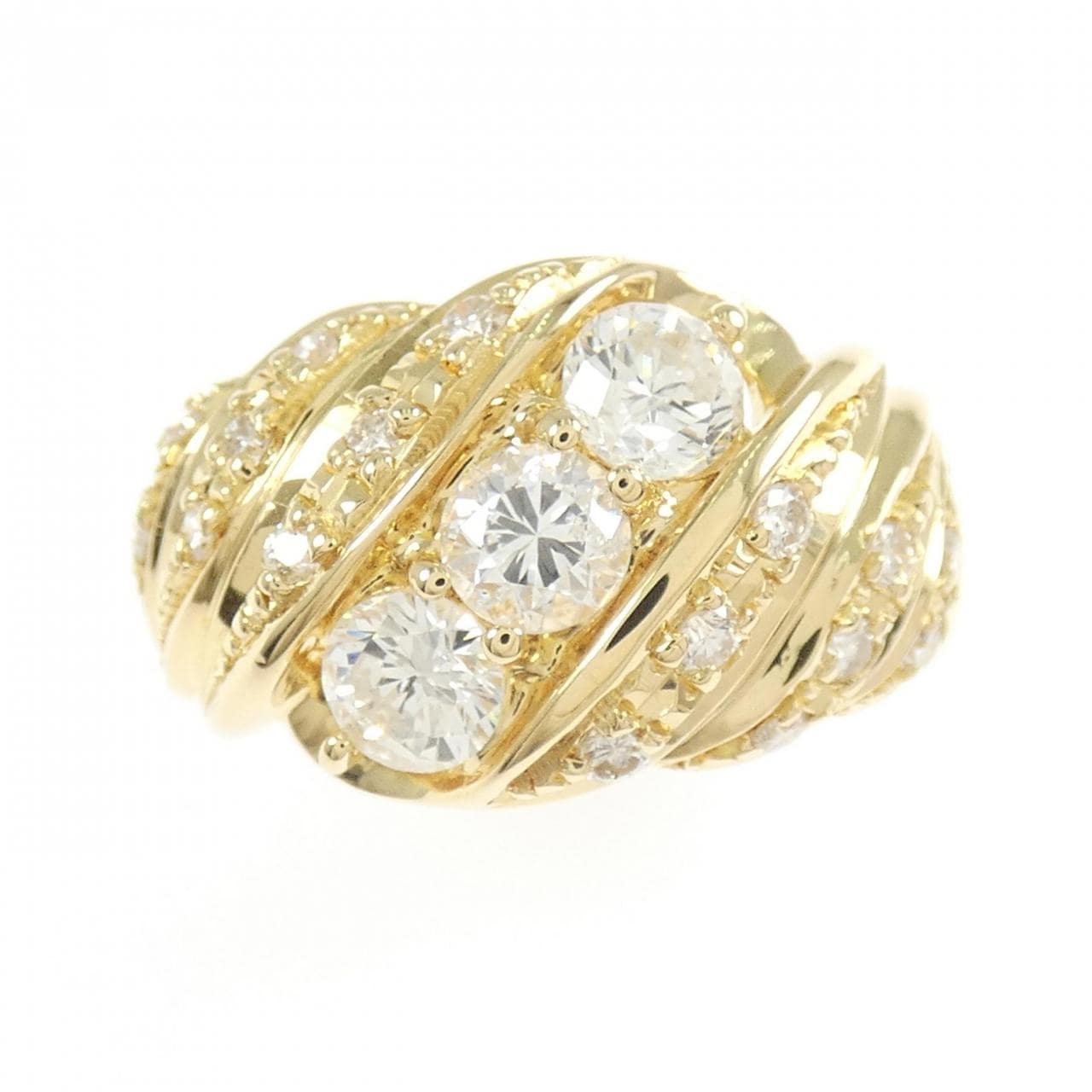 K18YG ダイヤモンド リング 1.005CT