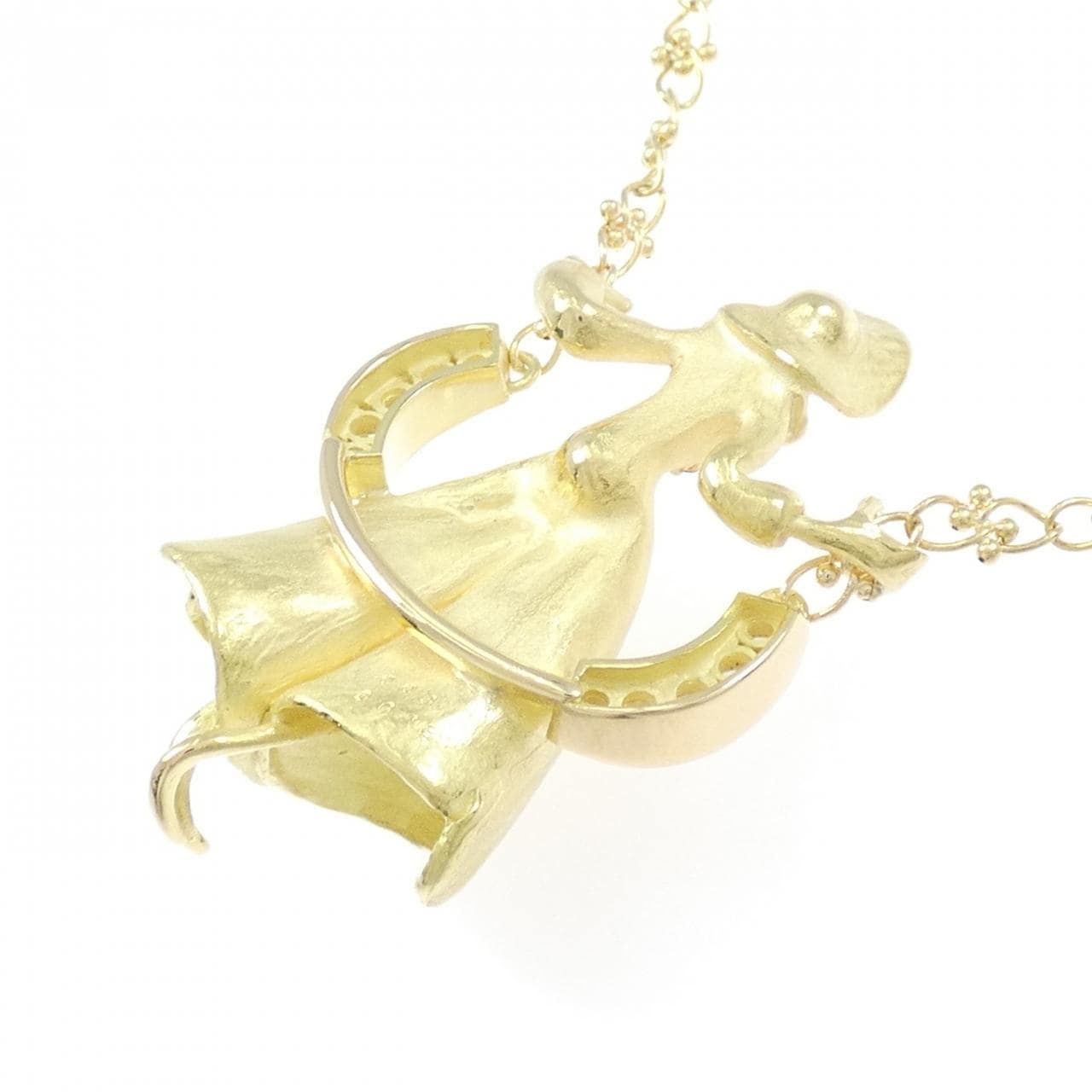 トモヤス 合成ルビー ネックレス 0.03CT